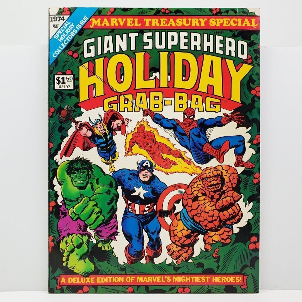 Marvel Treasury Special Giant Superhero Holiday Grab-Bag 1974 Comic Book TPB